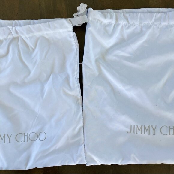 Jimmy Choo Averly Black Heels Asymmetric Fascinator Bows - Picture 15 of 16